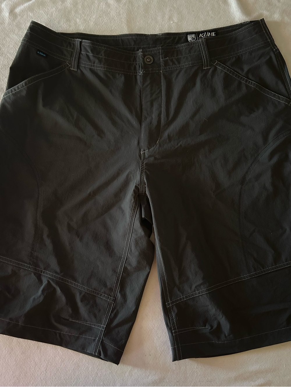 KUHL Charcoal Gray Carpenter  Shorts Pockets Hiking Camping Mens 40